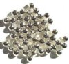 50 6mm Round Bright Silver Plated Beads
